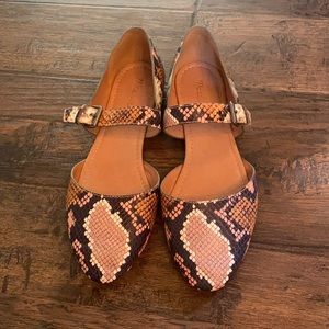 Madewell Snakeskin Mary Jane’s